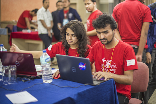 Team Virtual Space Exploration at Space Apps Kathmandu