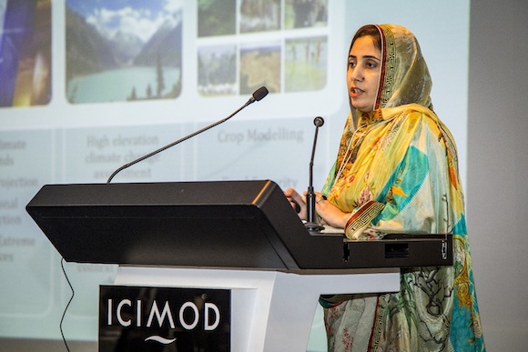 Photo of Nadia Rehman giving presentation