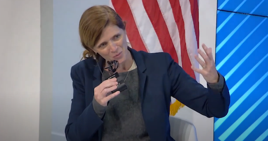 USAID Administrator Samantha Power, clip from YouTube video