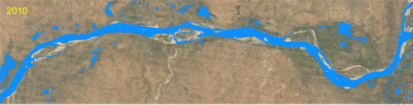 GIF of river course changes from 2010 to 2018