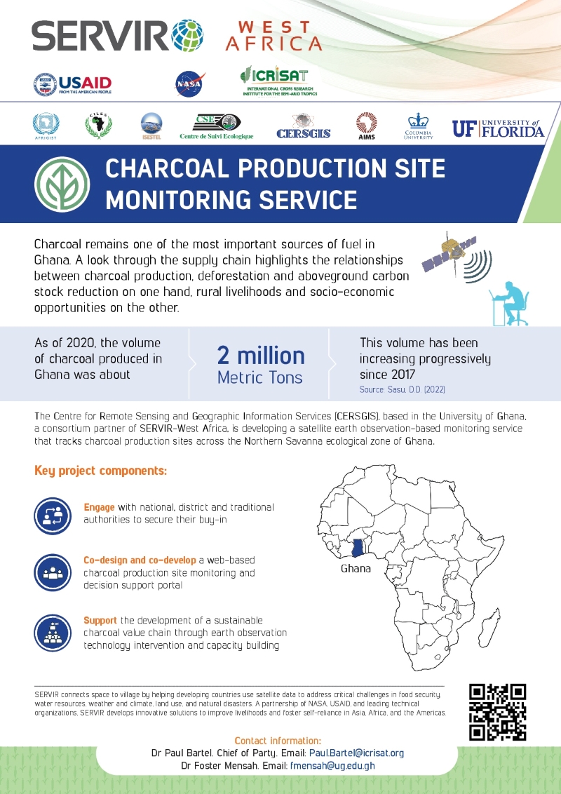 SERVIR West Africa Fact Sheet - Charcoal Production Site Monitoring