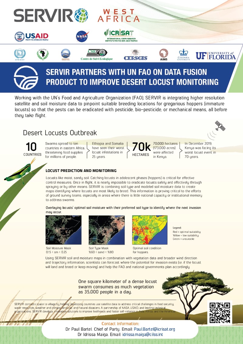 SERVIR West Africa fact sheet on locus monitoring