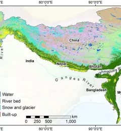 A digital map of the Hindu Kush Himalaya region from 2021. Source: http://rds.icimod.org/Home/DataDetail?metadataId=1972511