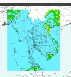 A screenshot of the Mekong Air explorer map