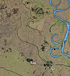 A digitally enhanced map of the lower Mekong River