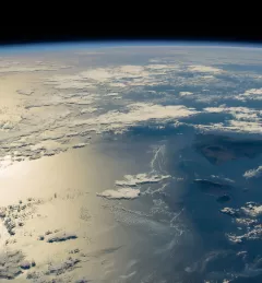 view of earth from space