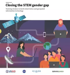 cover image of the HKH publication, Closing the STEM Gender Gap