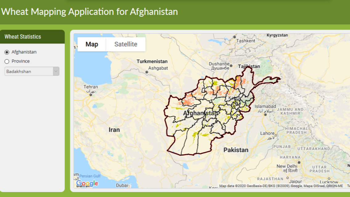 Wheat Mapping Application for Afghanistan screenshot