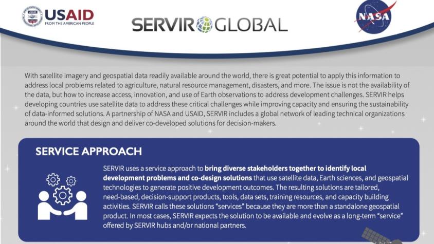 SERVIR Service Approach infographic